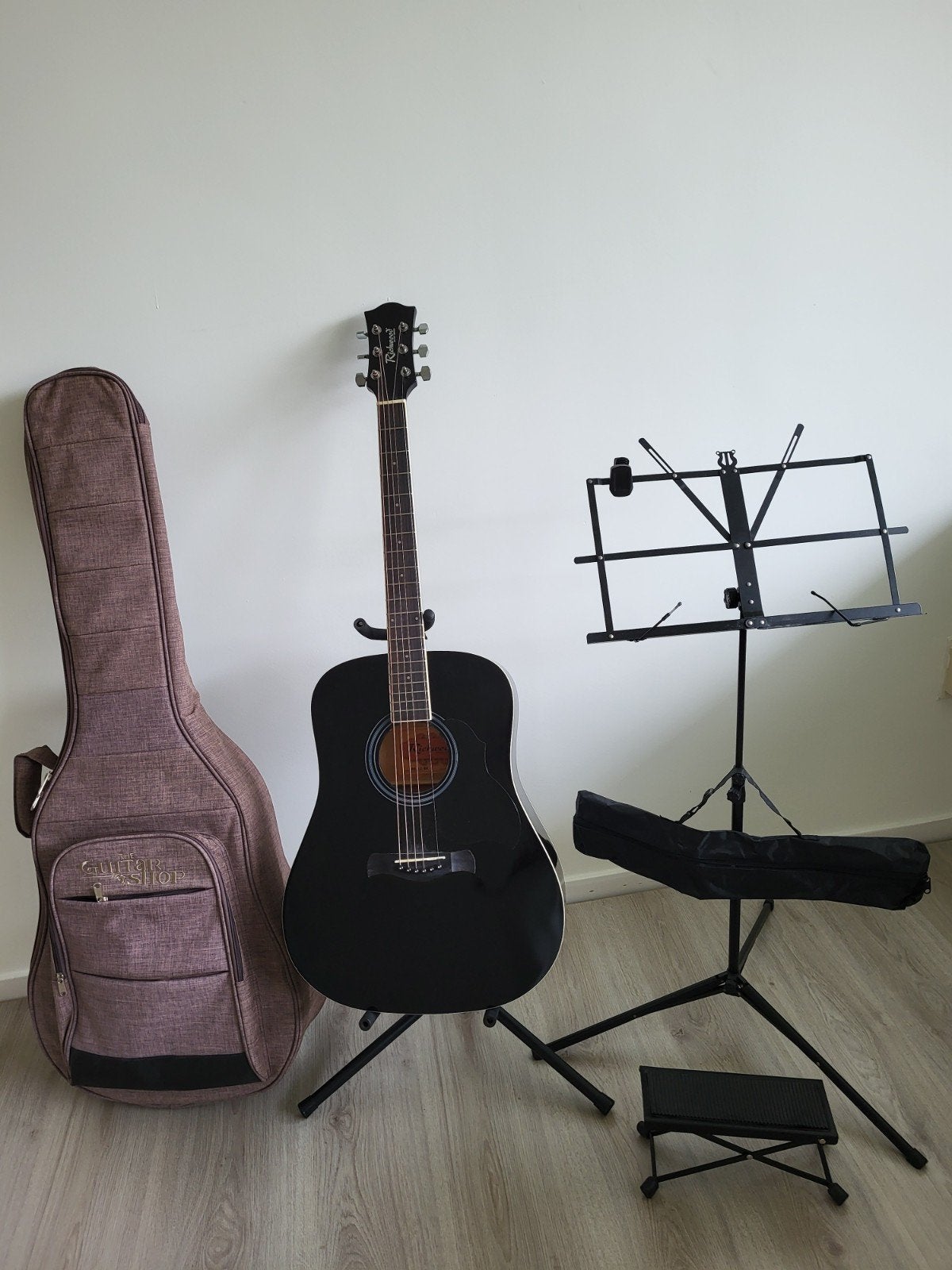 Akoestisch gitaar Richwood kompleet, Ophalen of Verzenden, Klassieke of Spaanse gitaar