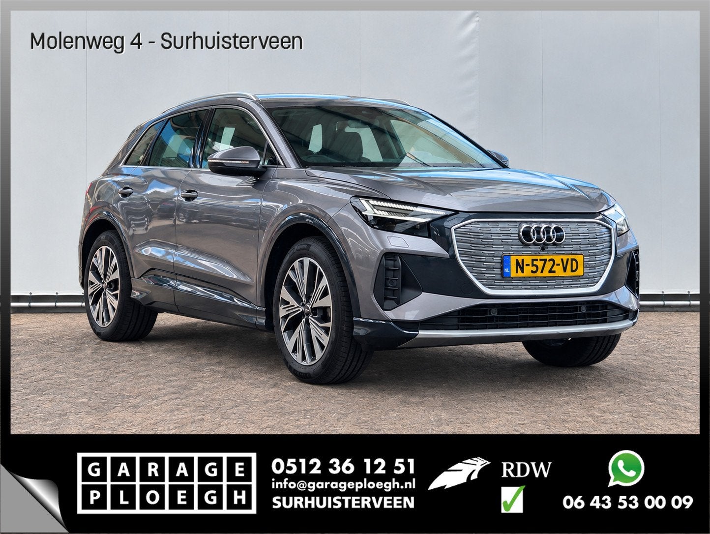 Audi Q4 e-tron 40 edition 77 kWh Soh 92% Leer Trekhaak Carpl, Auto's, Automaat, Achterwielaandrijving, Gebruikt, Q4 e-tron