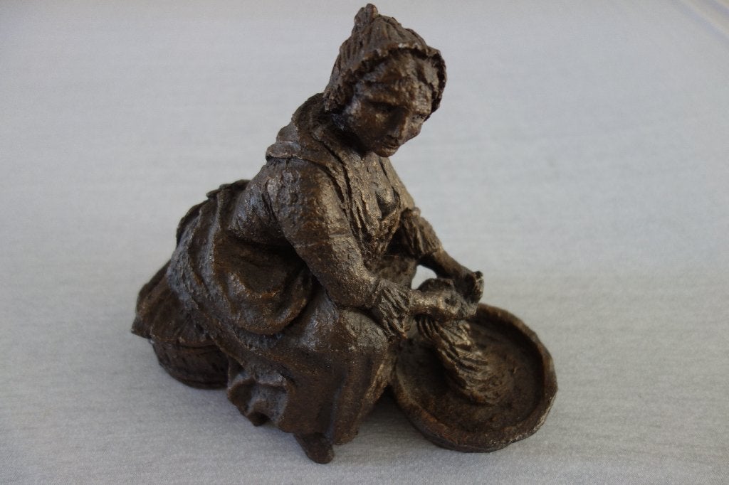 Kunst beeld wasvrouw Greet Grottendieck, Ophalen of Verzenden, Composieten, Beeld