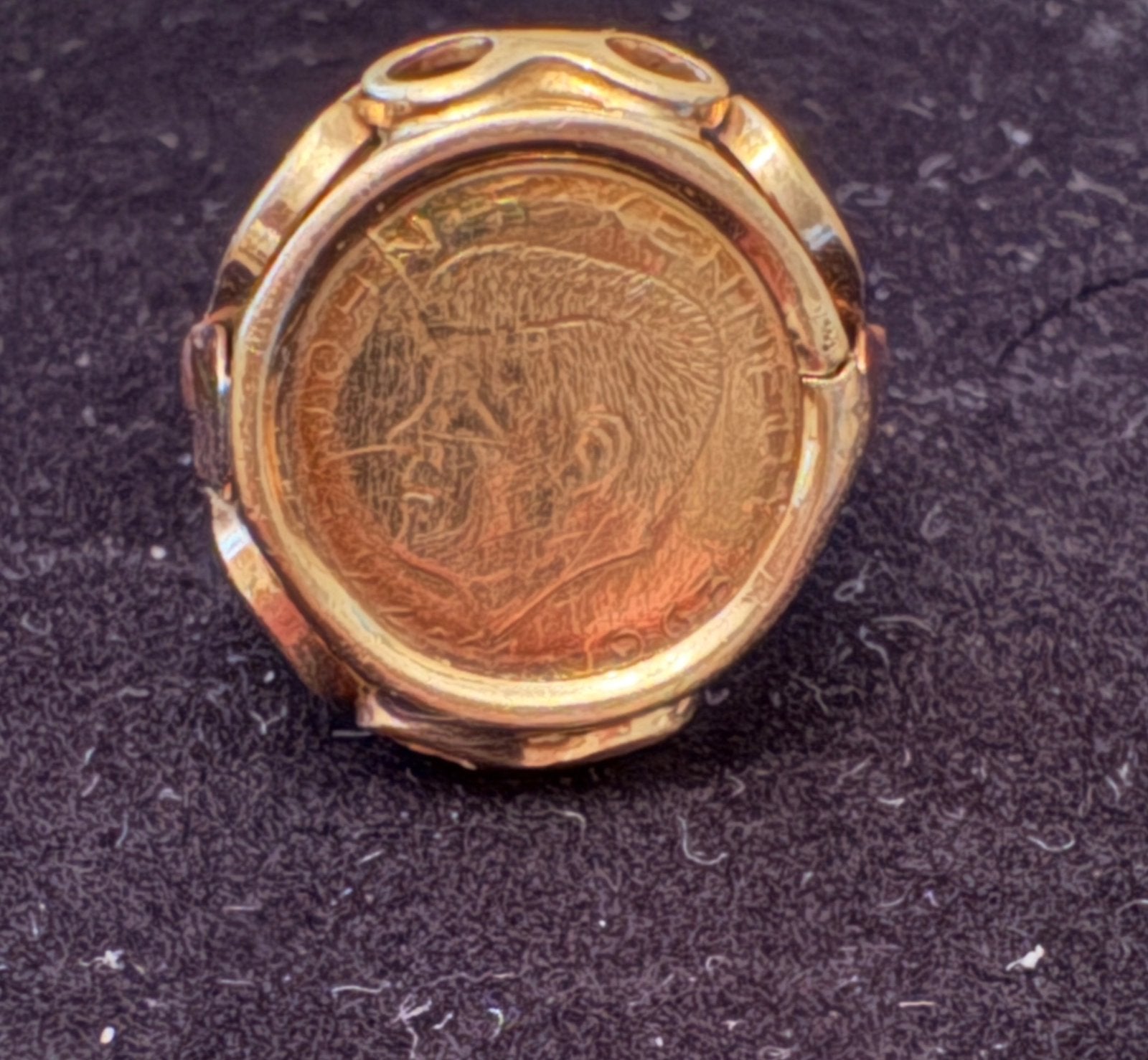 14 karaats Kennedy ring, Ophalen of Verzenden, Dame, Goud, Goud