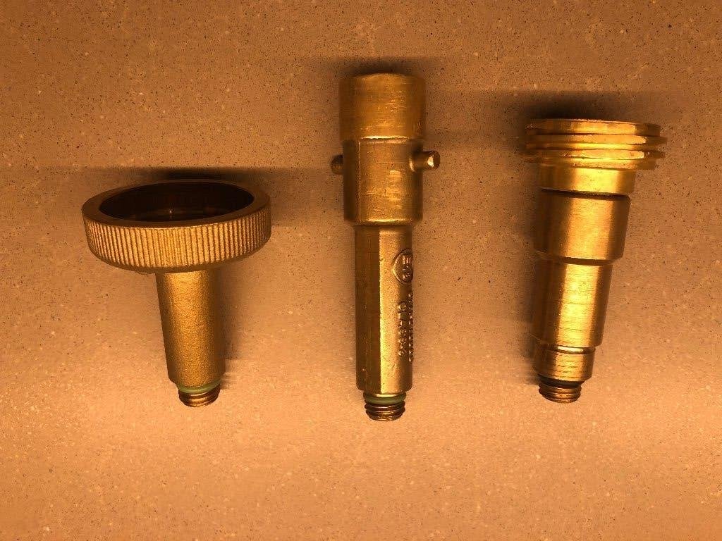 LPG vulnippel set (lange uitvoering M14) 3 delig in etui., Ophalen, Gebruikt