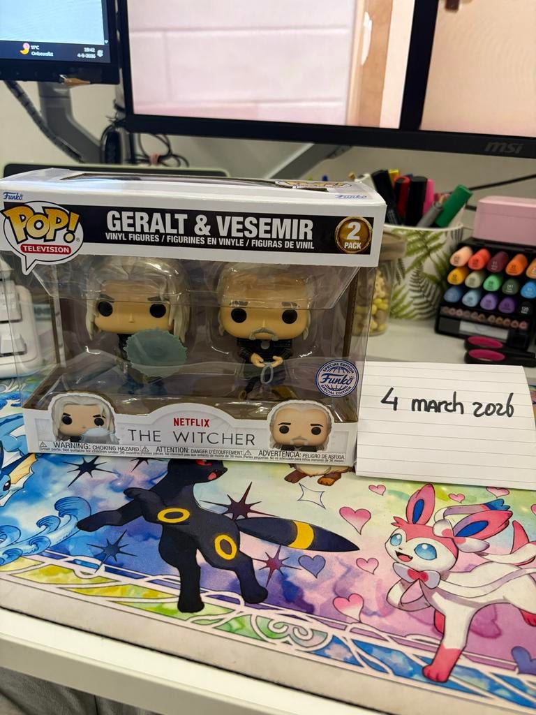Funko Pop! Geralt & Vesemir 2-Pack The Witcher Netflix, Ophalen of Verzenden, Nieuw