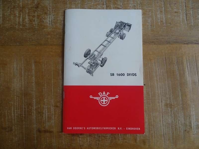 DAF SB-1600-DF-DS Handleiding - Instructieboek NL Druk 1968, Verzenden