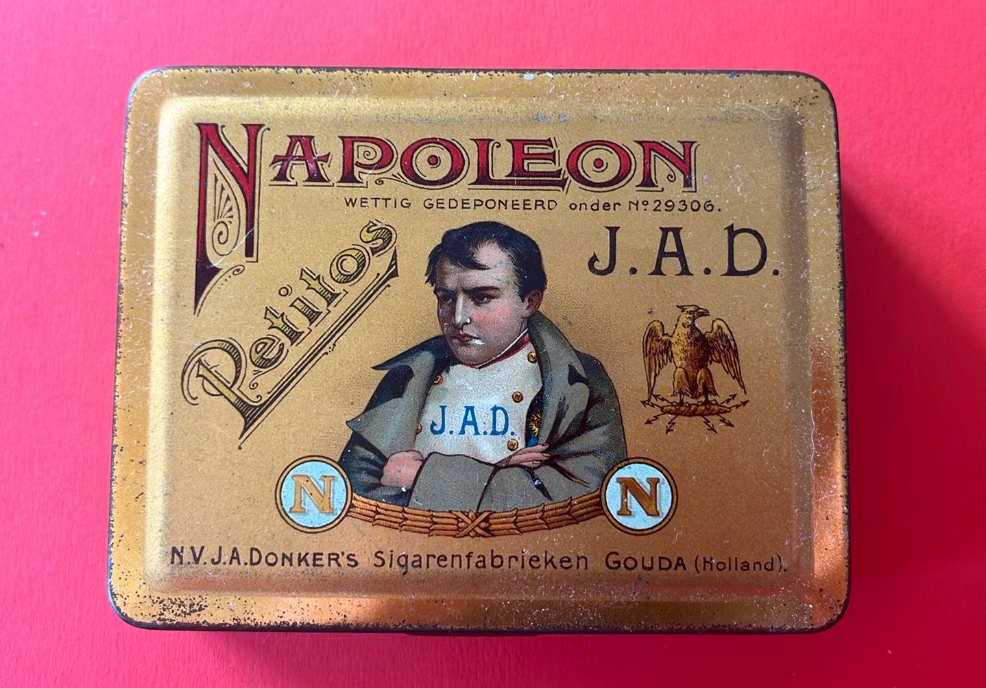 Napoleon.Petitos.Sigaren.J.A.Donkers.Gouda.Tabak.Adelaar, Verzamelen, Ophalen of Verzenden, Gebruikt, Overige merken