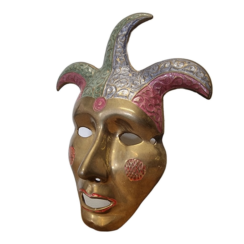 Vintage messing carnavals masker, Ophalen of Verzenden