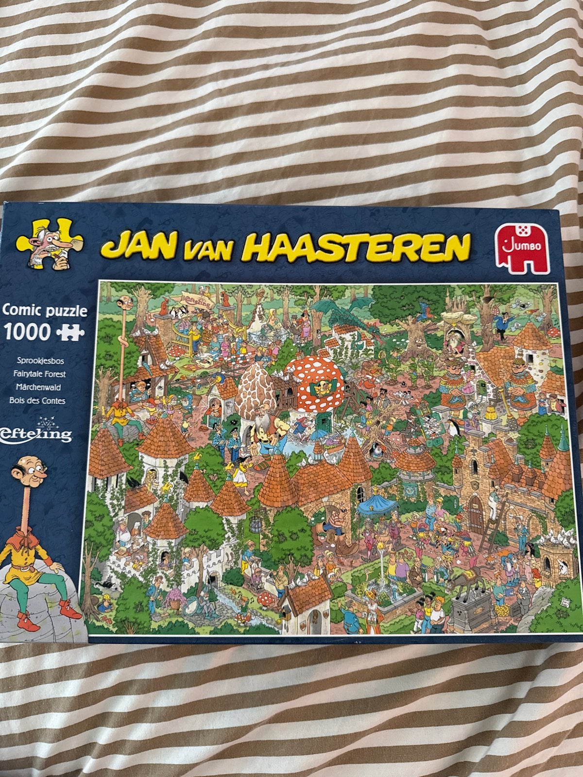 Jan van Haasteren Efteling Sprookjesbos Puzzel 1000 stukjes, Ophalen, 500 t/m 1500 stukjes, Zo goed als nieuw, Legpuzzel