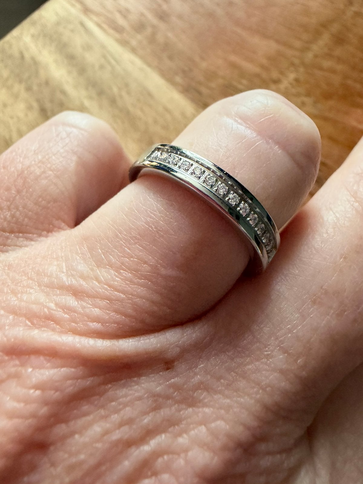 Zilveren ring met swarovski zirconia voor dames maat 17., Nieuw, Ophalen of Verzenden, Kleiner dan 17, Dame