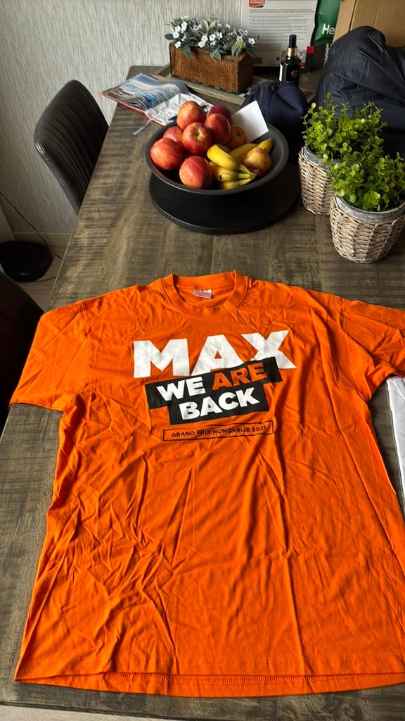 Max we are back shirt 2021, Ophalen of Verzenden, Zo goed als nieuw, Zwart