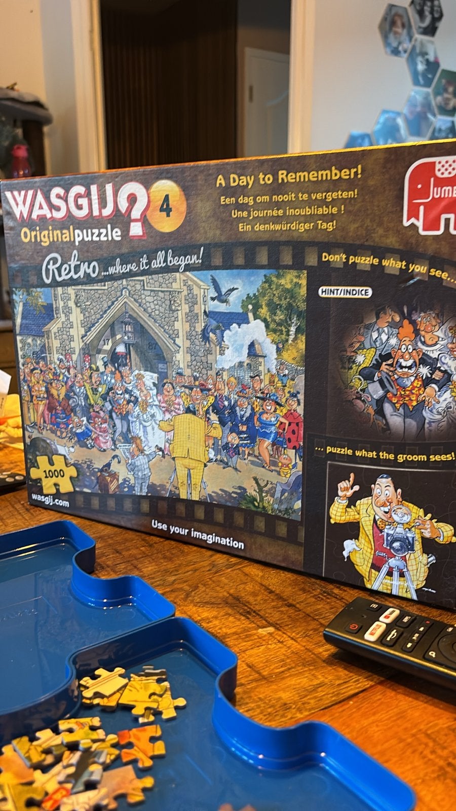 Wasgij Original Retro 4: A Day to Remember! 1000 stukjes, Kinderen en Baby's, Speelgoed | Kinderpuzzels, Gebruikt, 6 jaar of ouder