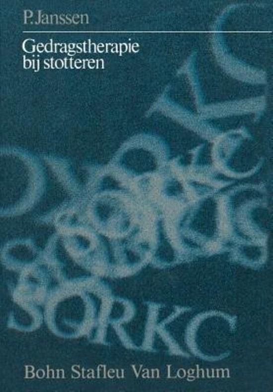 Gedragstherapie bij STOTTEREN - P.Janssen. Bohn Stafleu Van, Boeken, Ophalen of Verzenden, Gelezen