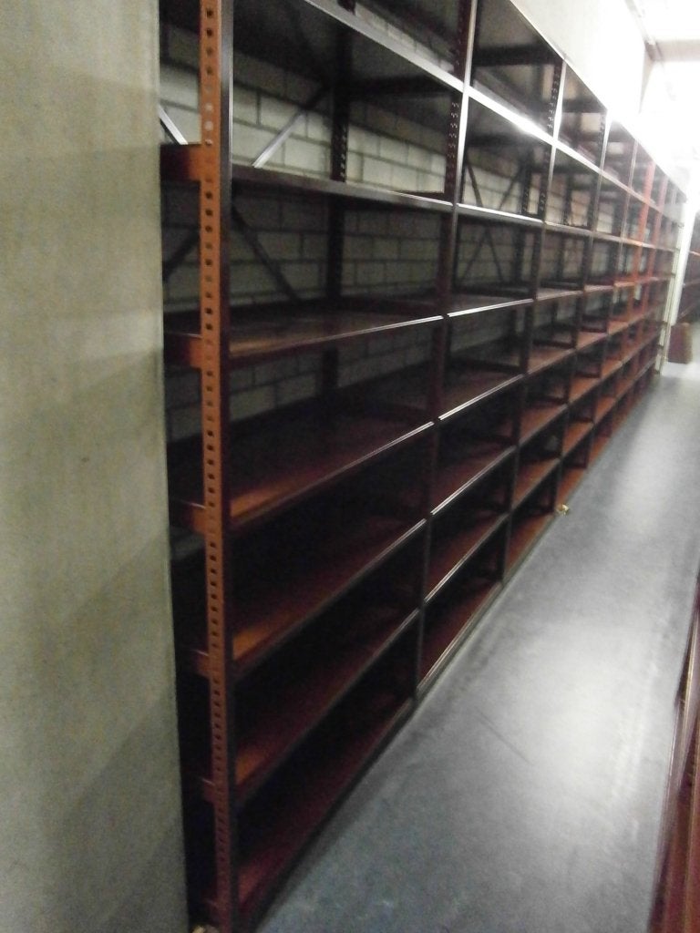 Legbordstelling van metaal 30 cm diep 220, Huis en Inrichting, Kasten | Stellingkasten, Gebruikt, Niet ingevuld, Niet ingevuld