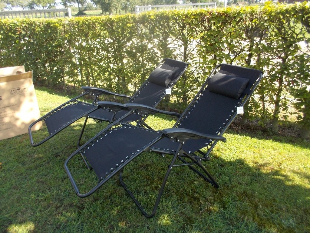twee nieuwe relaxe stoelen, Caravans en Kamperen, Ophalen of Verzenden, Zo goed als nieuw, Campingstoel