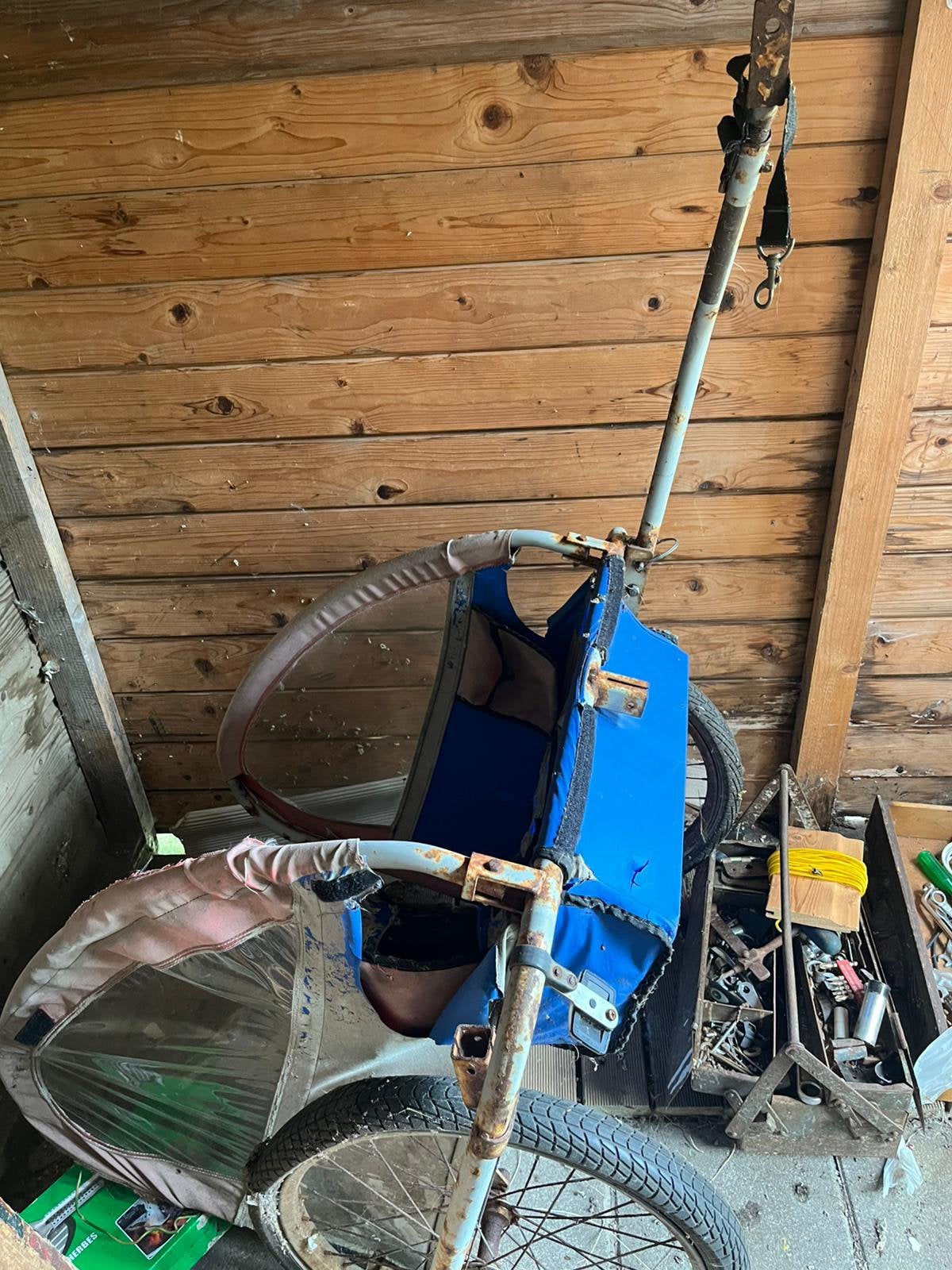Fietskar opknapper, Ophalen of Verzenden, Gebruikt, Kinderkar, 80 kg of meer