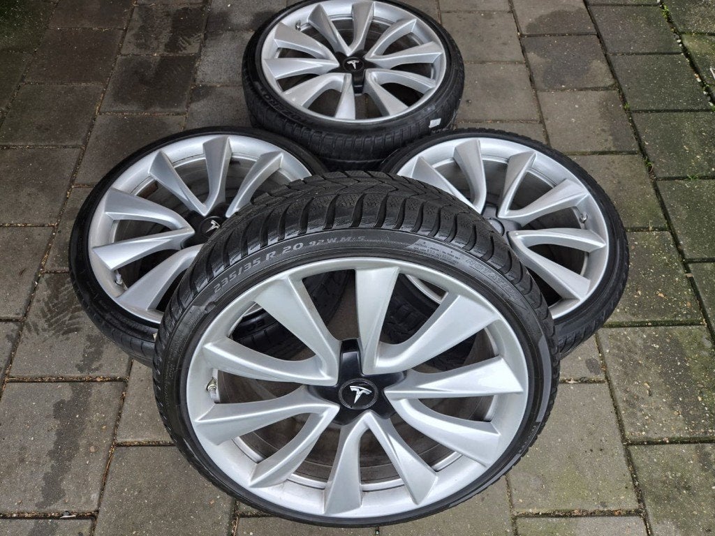 20" Originele Tesla Model 3 performance banden velgen TPMS, Auto-onderdelen, Verzenden, Banden en Velgen, Winterbanden, 235 mm