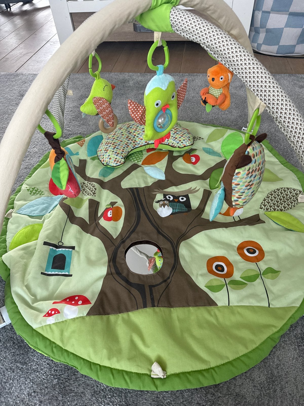 Babygym/Speelkleed met speeltjes en spiegel, Ophalen of Verzenden, Zo goed als nieuw, Speelkleed, Met geluid