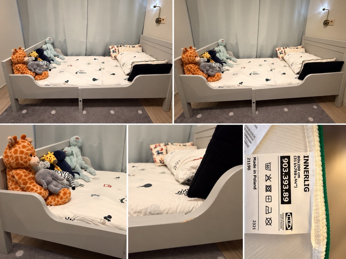 meegroeibed, Kinderen en Baby's, Ophalen, Zo goed als nieuw, 180 cm of meer, 70 tot 85 cm