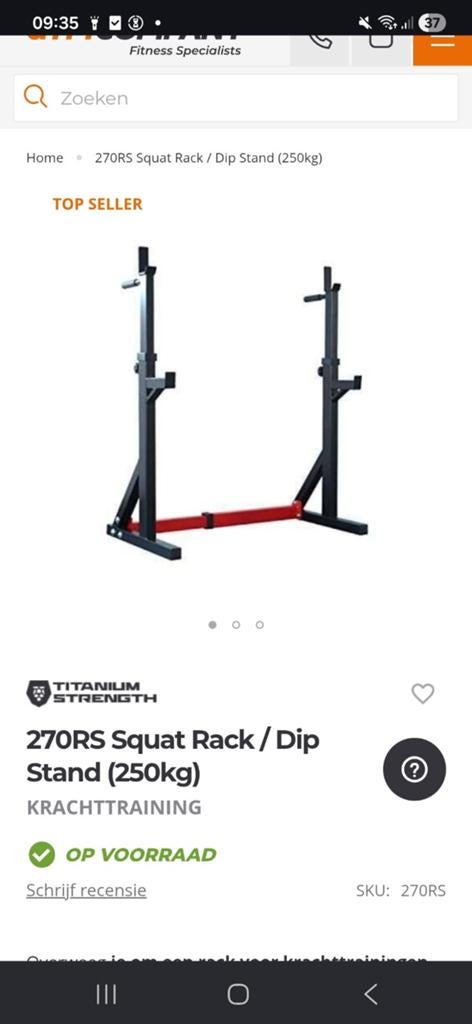 Squat rack, bench rack ,dip rack..fitness rack, Sport en Fitness, Fitnessmaterialen, Ophalen of Verzenden, Overige typen