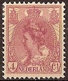 Nederland NVPH nr 58 ongebruikt Koningin Wilhelmina 1921, Ophalen of Verzenden, T/m 1940, Postfris