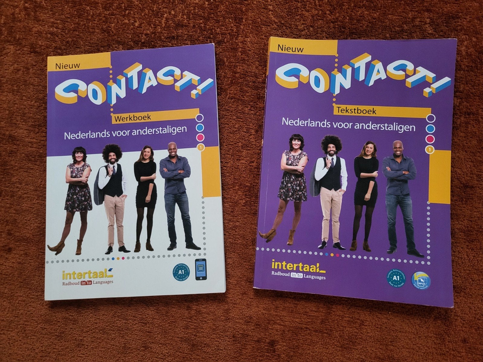 Nieuw Contact! 1 (Tekstboek + Werkboek) – A1, Ophalen of Verzenden, Beta, Zo goed als nieuw, HBO