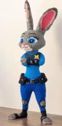 Disney Zootopia bouwblokken set Judy Hopps (64cm!)