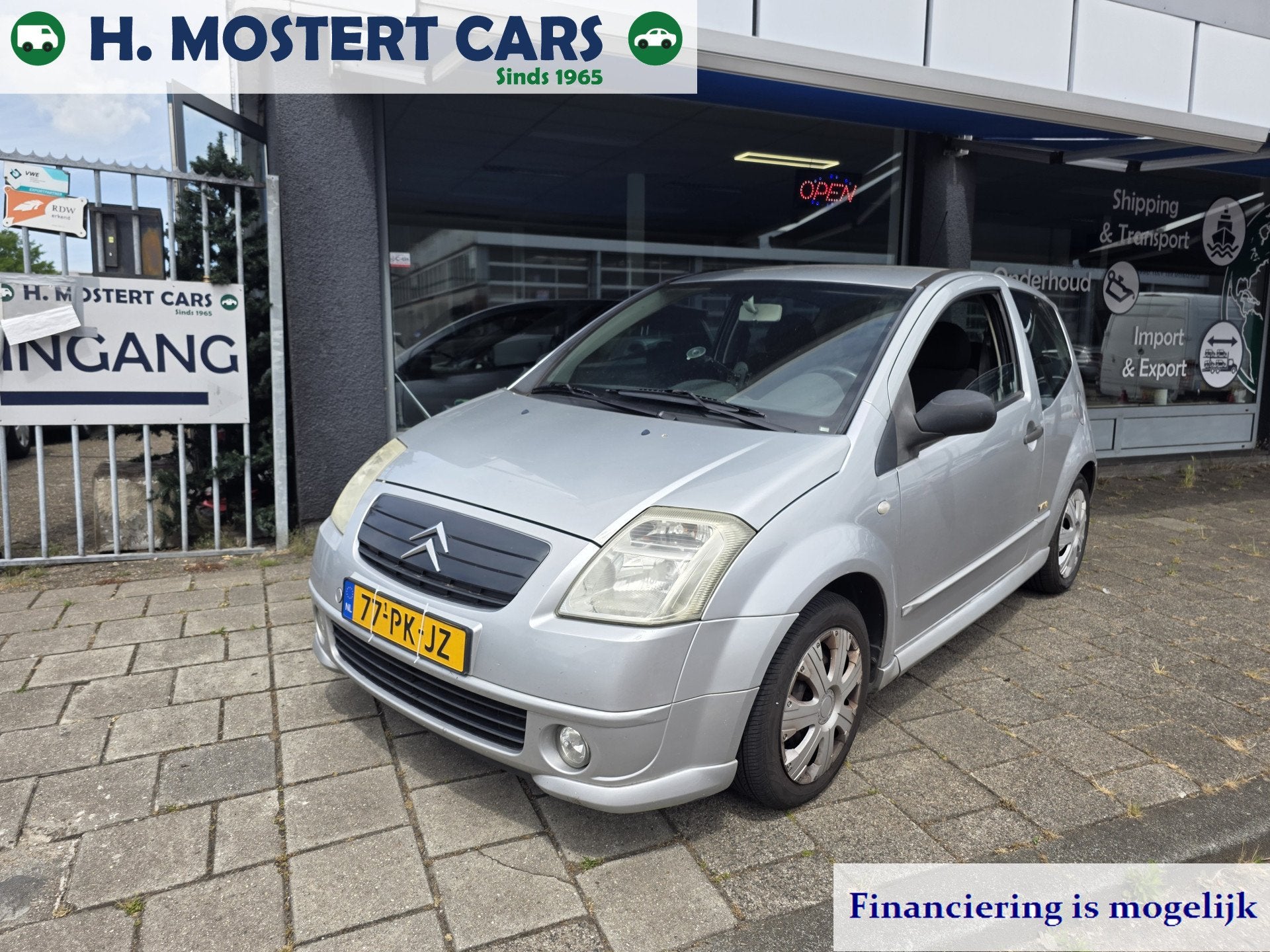 Citroën C2 1.4i VTR Electr. Ramen APK t/m April 2027 Bj.200, Voorwielaandrijving, 4 cilinders, 4 stoelen, Origineel Nederlands