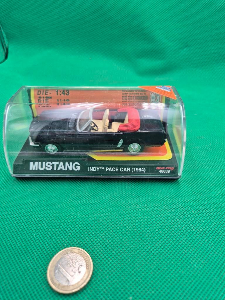 244 mustang 1/43 Newray, Ophalen of Verzenden, Zo goed als nieuw, Auto, Overige merken