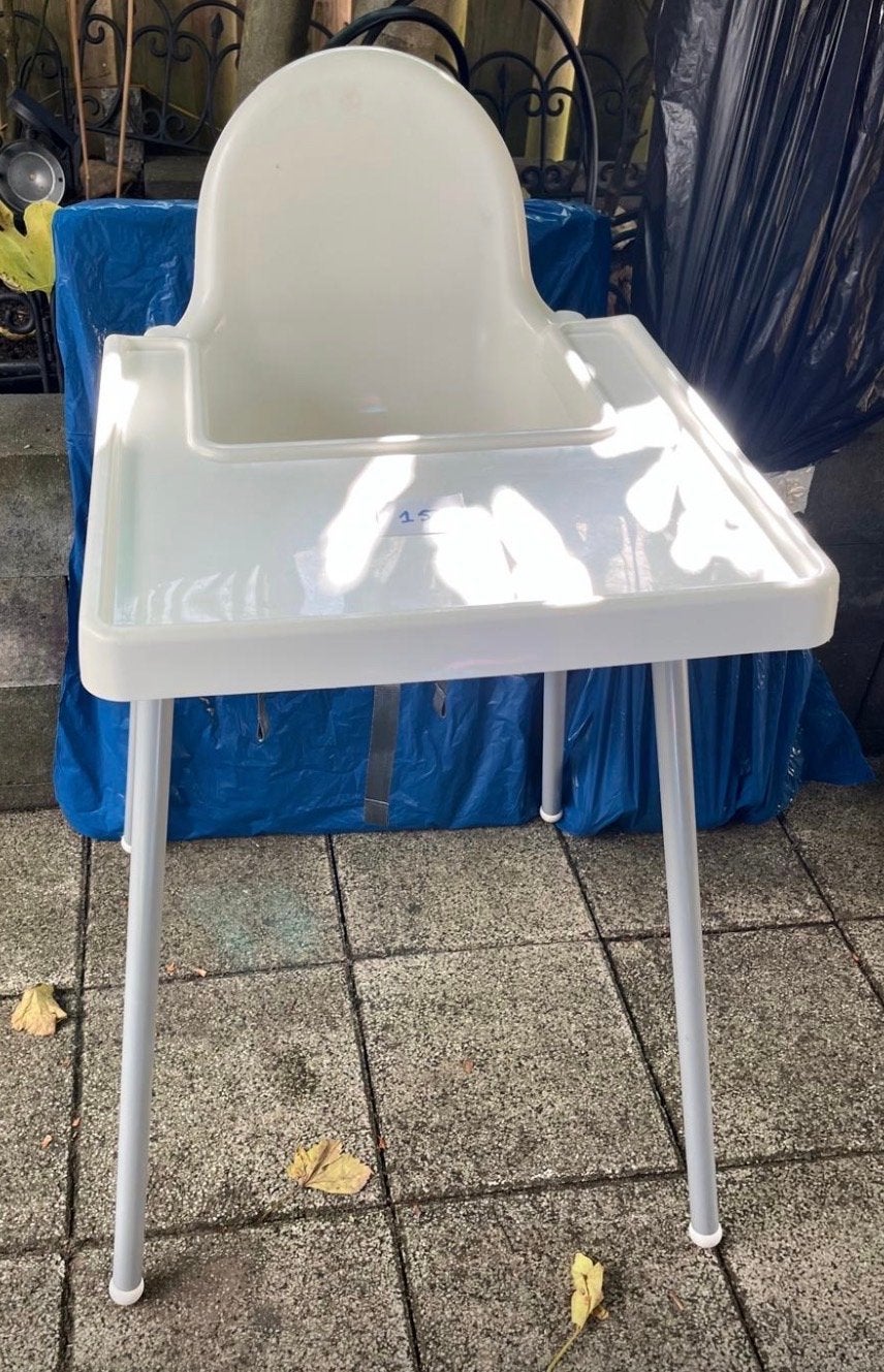 IKEA Antilop kinderstoel met eetblad, Ophalen of Verzenden, Gebruikt, Overige typen, Afneembaar eetblad