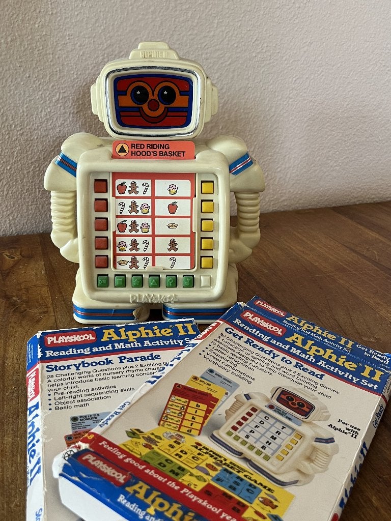 Robot Playskool Alphie 2 met veel kaarten, Ophalen of Verzenden