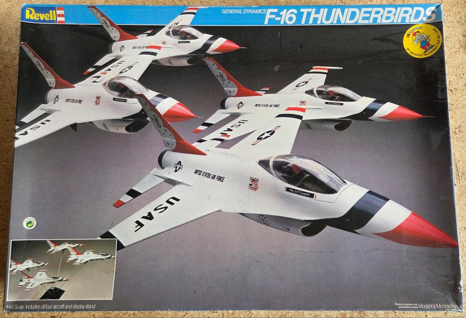 Revell  General Dynamics F-16 Thunderbirds 4x 1983 1:48, Revell, Ophalen of Verzenden, Zo goed als nieuw, Groter dan 1:72