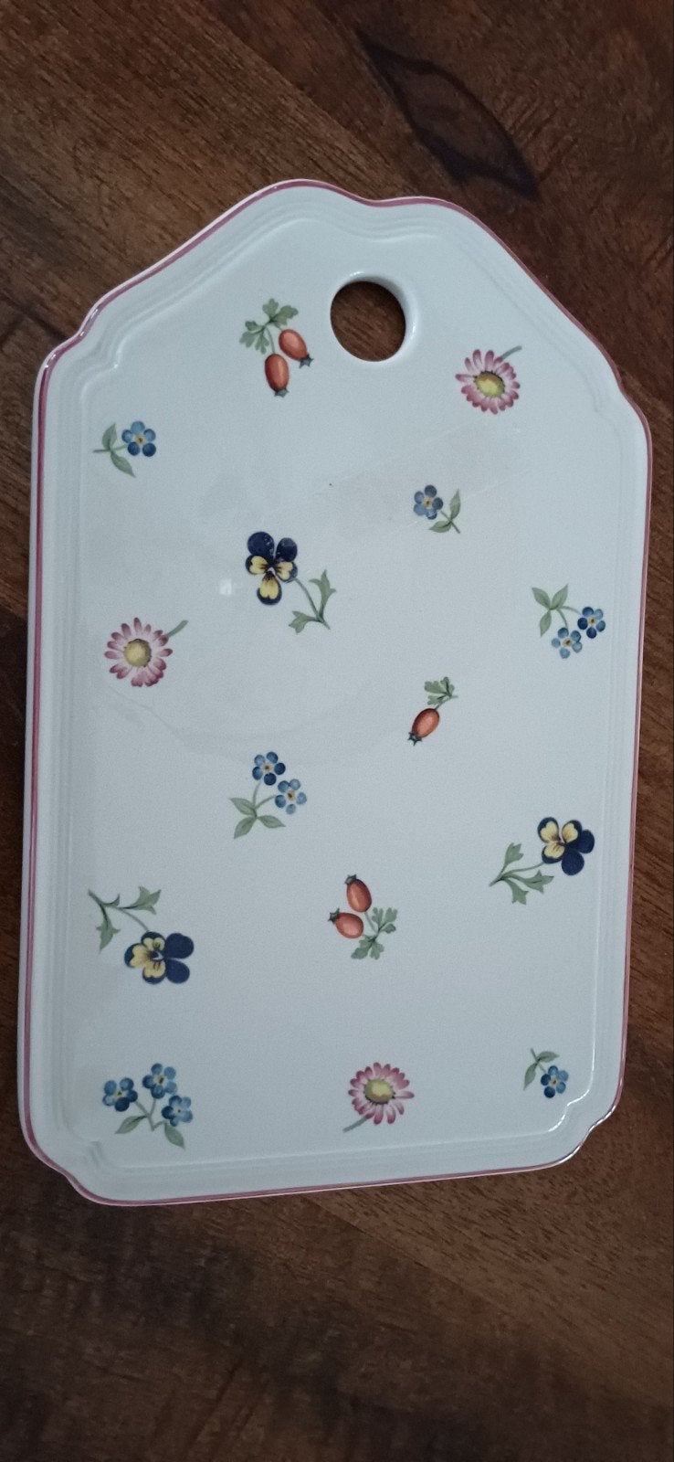 Villeroy & Boch Petite Fleur snijplank/serveerplank, Klassiek, Ophalen of Verzenden, Zo goed als nieuw, Porselein