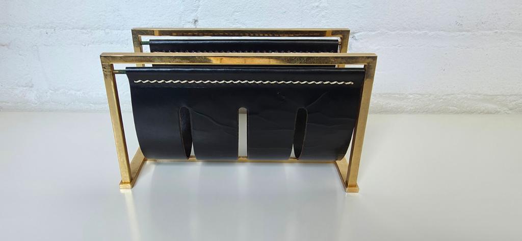 Vintage, artdeco, messing brievenhouder, Ophalen of Verzenden