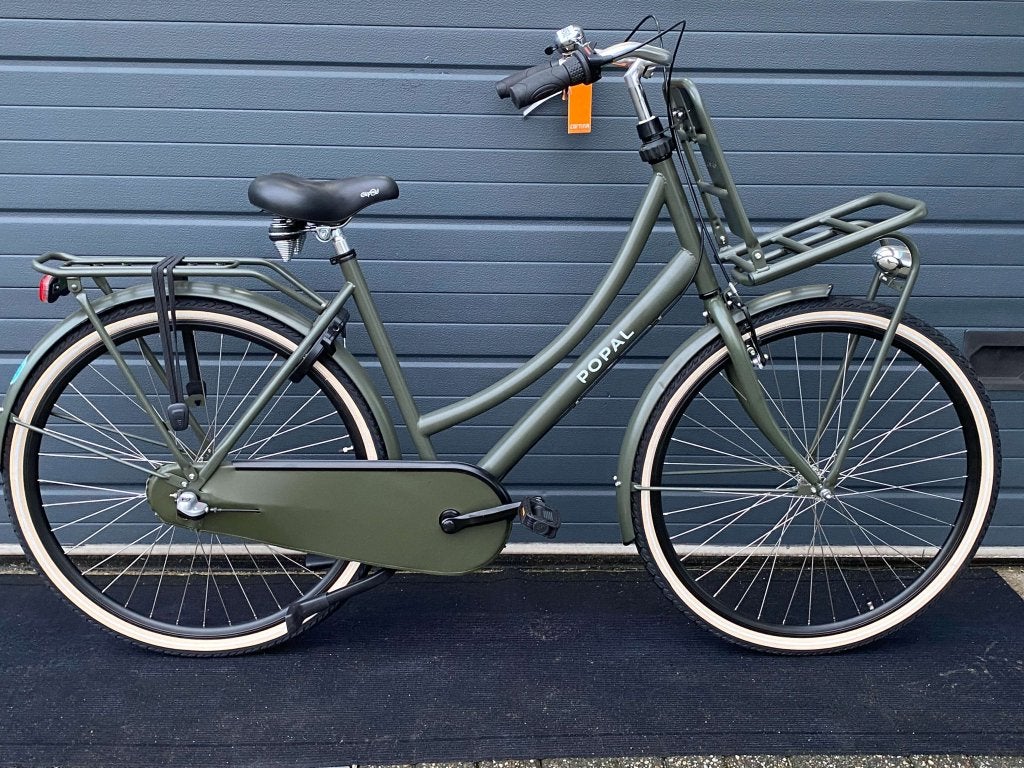 Popal transport D50cm mat groen 3 versnelling, Terugtraprem, Gebruikt, (Extra) lage instap, Info@cleanbikes.nl