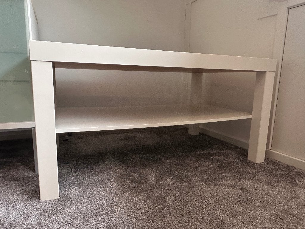 salontafel wit (Lack IKEA), Huis en Inrichting, Tafels | Salontafels, Ophalen, Gebruikt, 50 tot 100 cm, 100 tot 150 cm