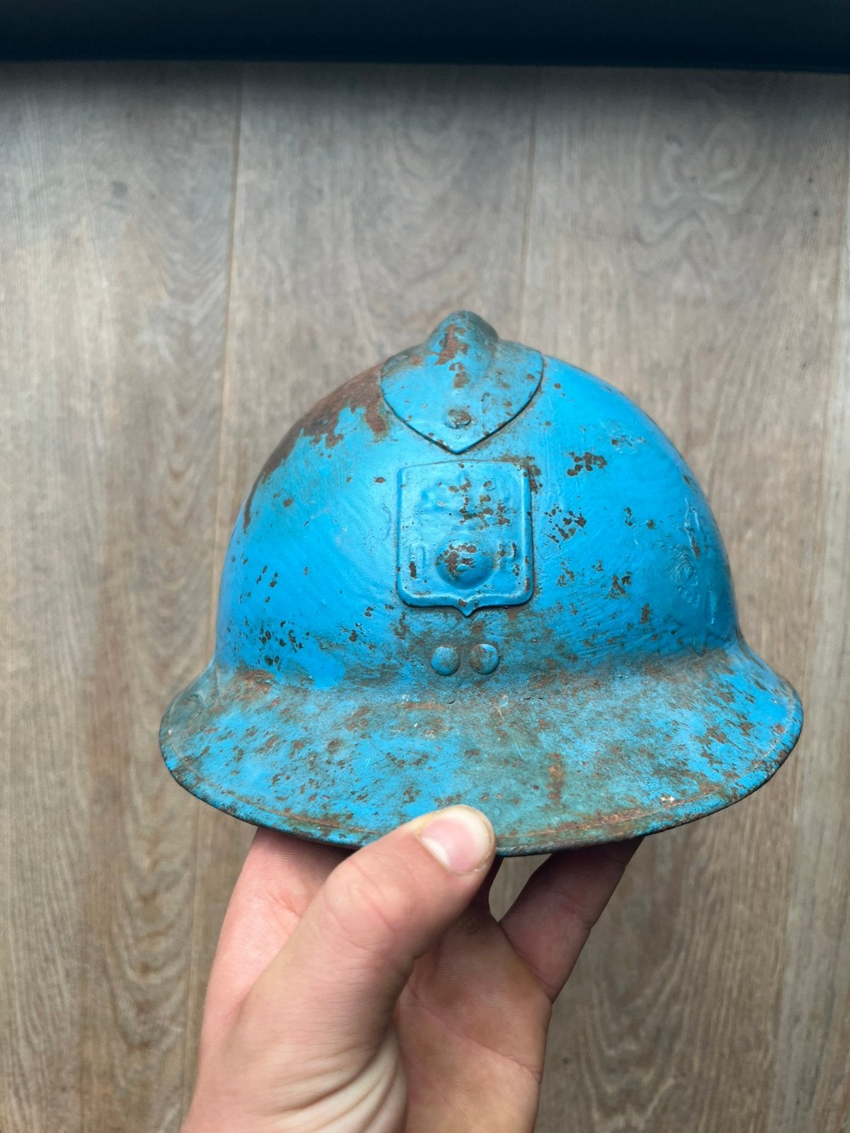 Franse Ww2 M26 helm, Verzamelen, Ophalen of Verzenden, Overige gebieden, Helm of Baret