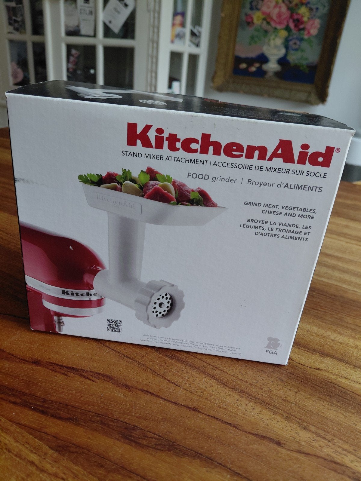 KitchenAid FGA-2 Food Grinder, vleesmolen, 4 liter of meer, Ophalen of Verzenden, Zo goed als nieuw, 3 snelheden of meer