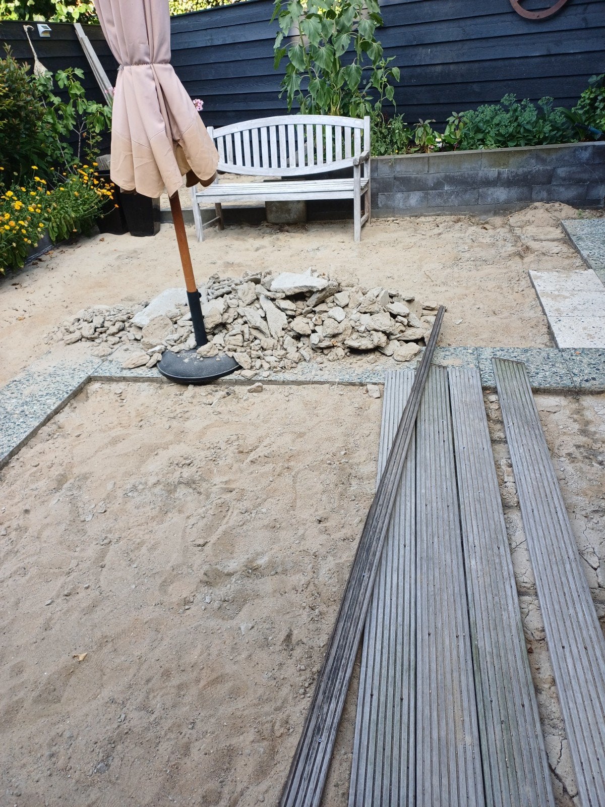 Zand voor tuin en bestrating - Diverse toepassingen, Ophalen, Gebruikt, Ophoogzand
