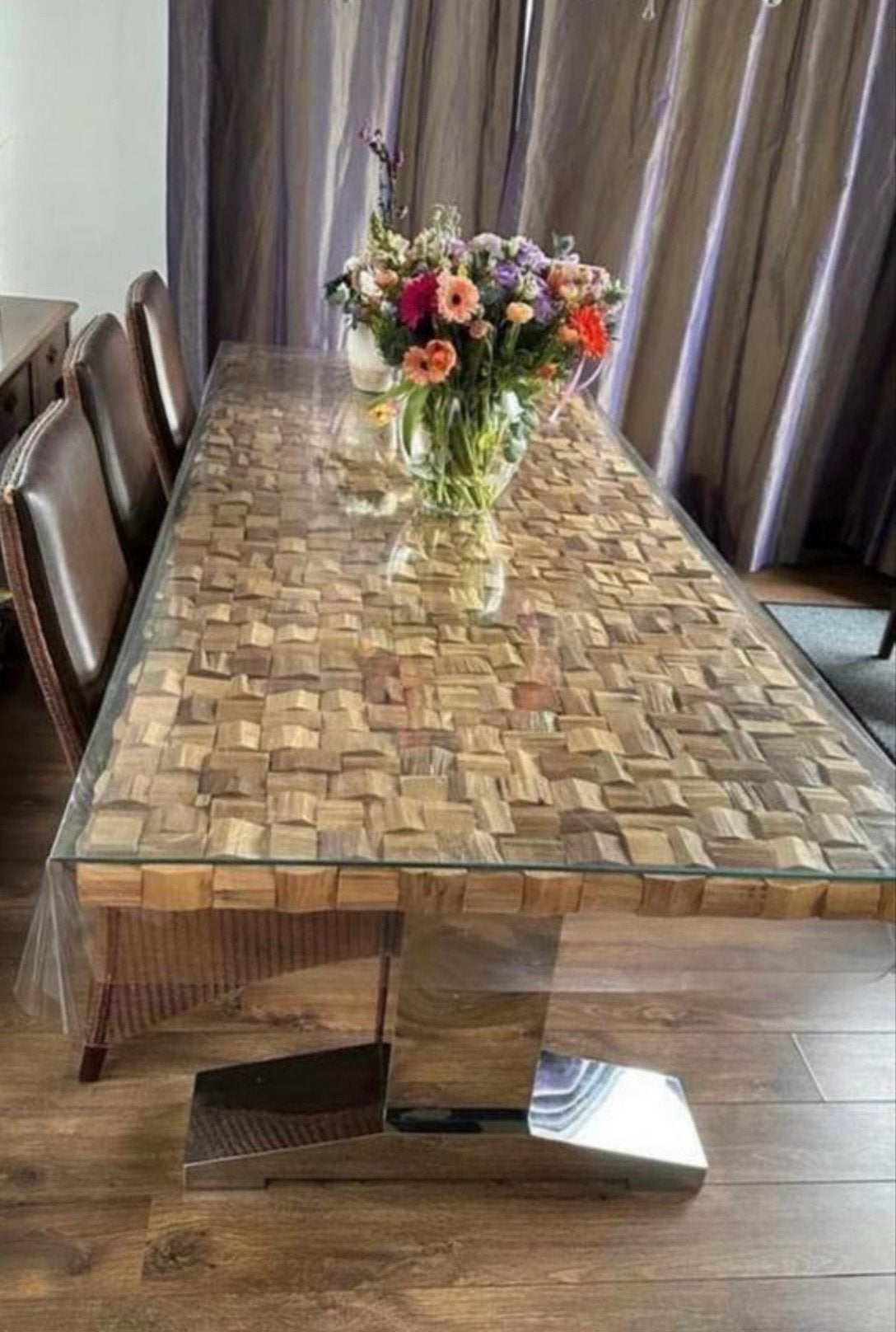 Eettafel van Rofrahome ( zonder stoelen ), Ophalen of Verzenden, Gebruikt, 6 tot 8 stoelen