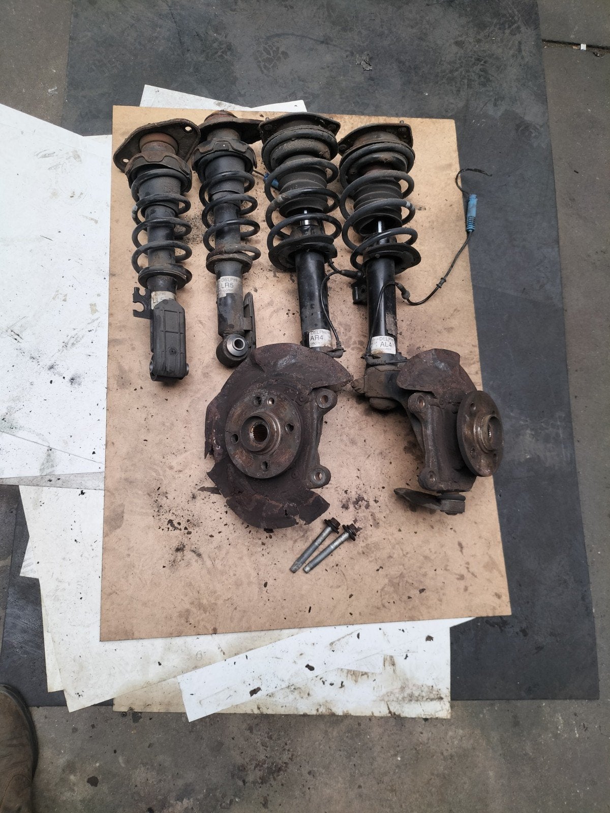 Schokbrekers met veren mini r56- Gebruikt, Auto-onderdelen, Ophalen of Verzenden, Gebruikt, Universele onderdelen