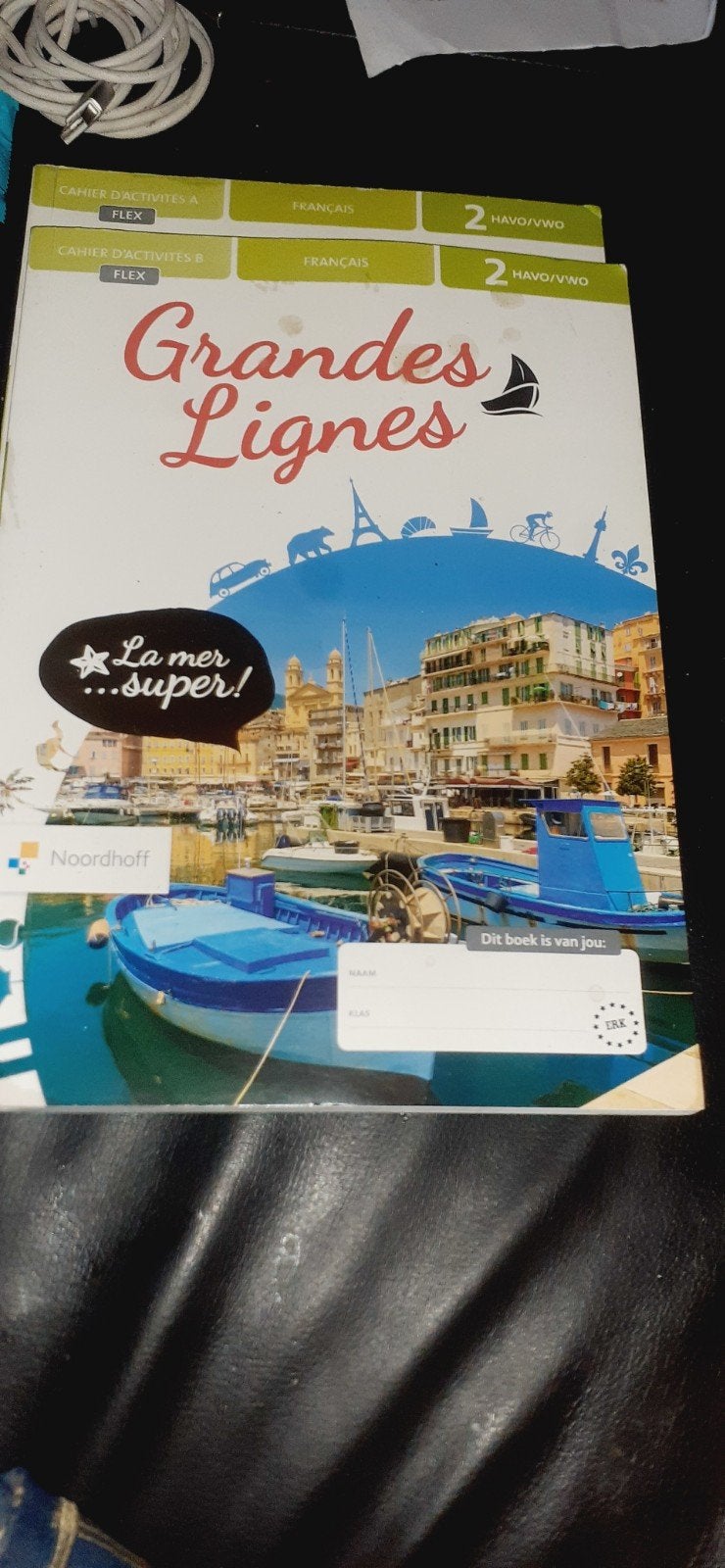 Grandes Lignes Frans werkboek 2 HAVO/VWO & 3 VMBO, Boeken, Ophalen of Verzenden, Gelezen, Noordhoff, Non-fictie