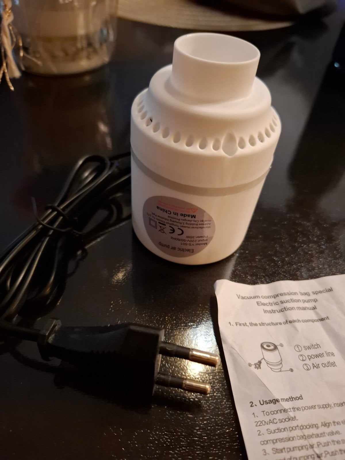 Elektrische Vacuümpomp voor Vacuümzakken / Compressiezakken, Ophalen of Verzenden, Nieuw