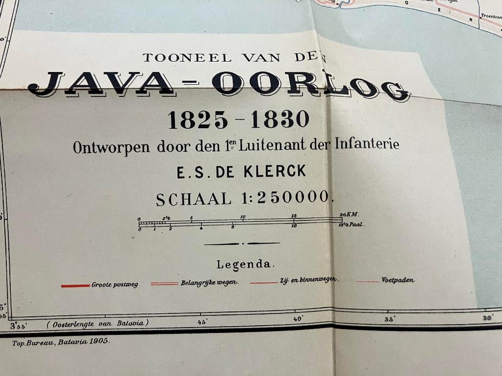 De Java oorlog 1825 1830 De Klerck 1905, Ophalen of Verzenden, Voor 1940, Gelezen, Algemeen
