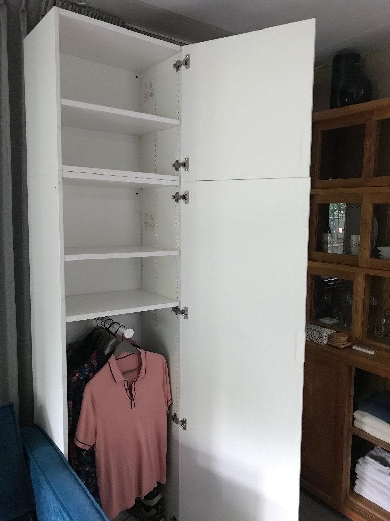 Kledingkast, Ophalen, Overige materialen, Met deur(en), Gebruikt