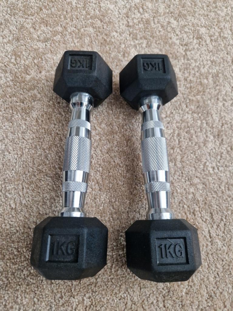 1kg hexa dumbells sets - 2kg totaal, Sport en Fitness, Fitnessmaterialen, Ophalen of Verzenden, Nieuw, Benen, Dumbbell