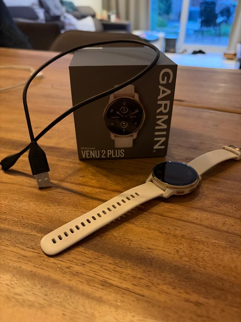 Garmin VENU 2 plus smart watch, Sieraden, Tassen en Uiterlijk, Smartwatches, Ophalen, Zo goed als nieuw, Zwart, Android