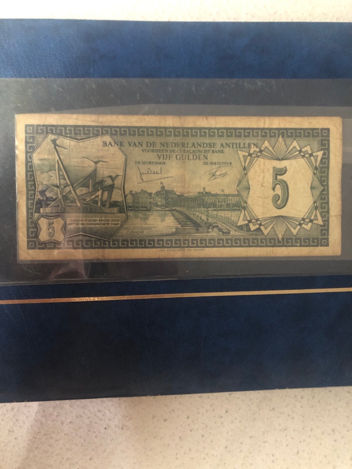 5 Gulden Bankbiljet Nederlandse Antillen 1972, Ophalen of Verzenden, 5 gulden, Los biljet