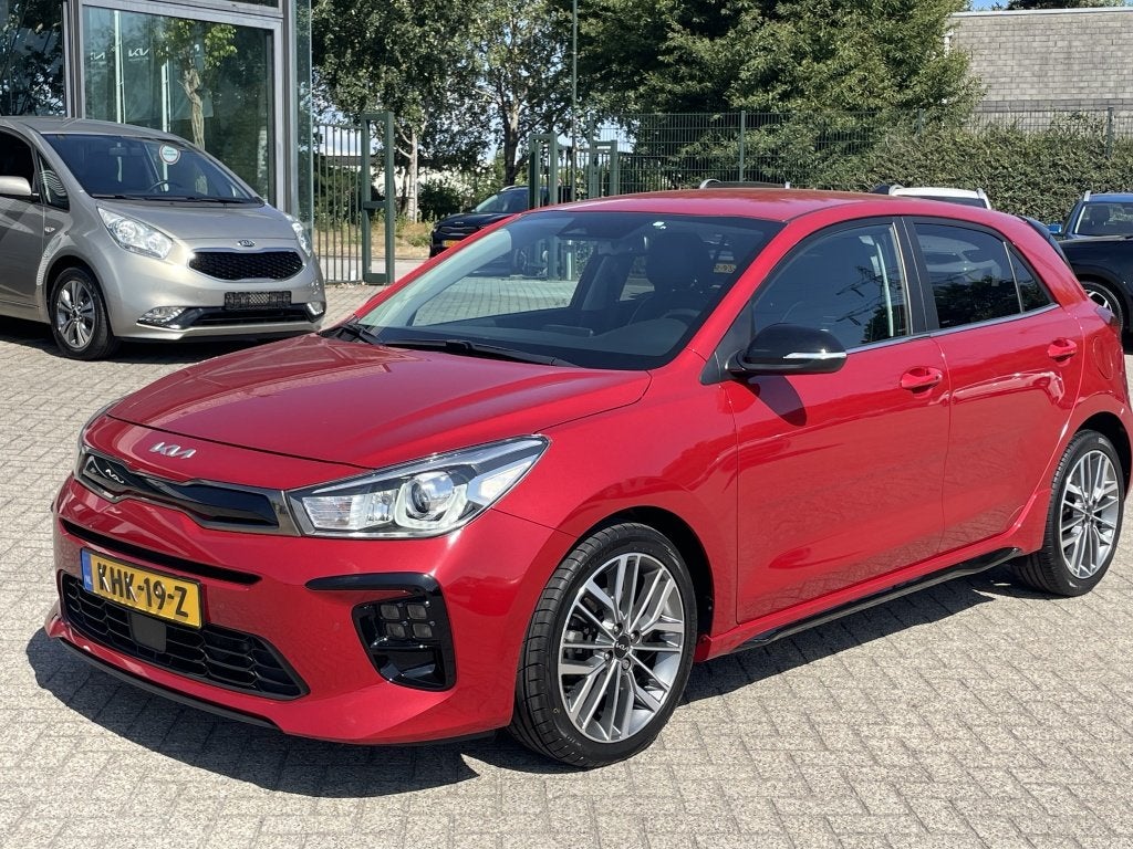 Kia Rio 1.0 T-GDi 120PK MHEV GT-Line AUTOMAAT - EXTREEM LAGE, Auto's, 450 kg, Gebruikt, Euro 6, Bedrijf