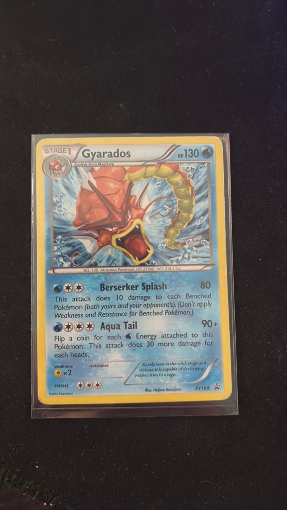 shiny gyarados XY109, Ophalen of Verzenden, Zo goed als nieuw, Losse kaart, Foil