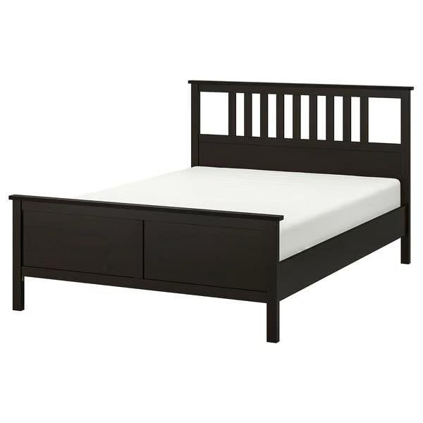 IKEA Hemnes bedframe 140x200 cm, donkerbruin, Ophalen, Gebruikt, Tweepersoons, 140 cm