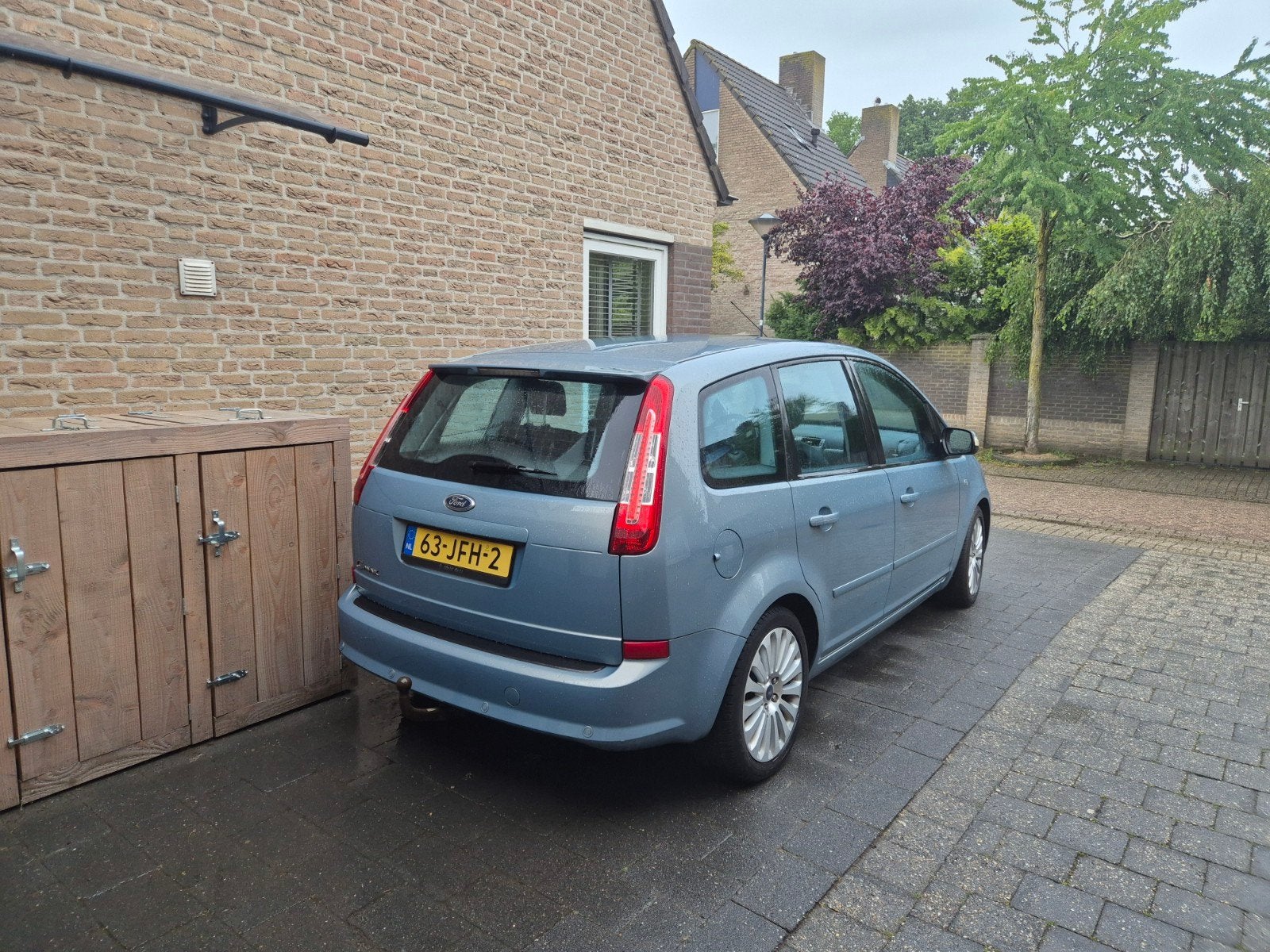 Ford C-Max 1.8 92KW 2009 Groen, Auto's, Voorwielaandrijving, Euro 5, 125 pk, 4 cilinders