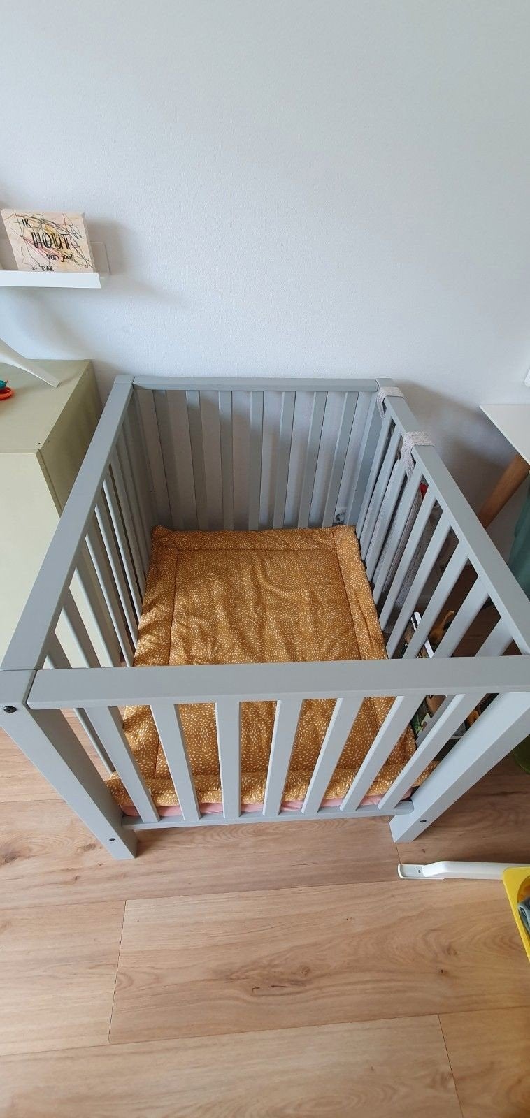 Box grijs babypark, Ophalen, Zo goed als nieuw, Rond